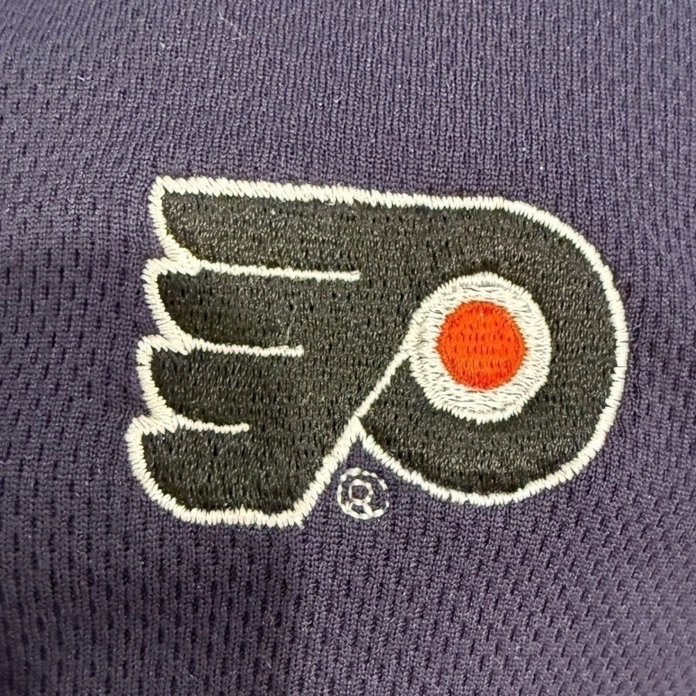 Flyers Short Sleeve Polo Shirt Bud Light Blue NHL Philadelphia Philly - Large